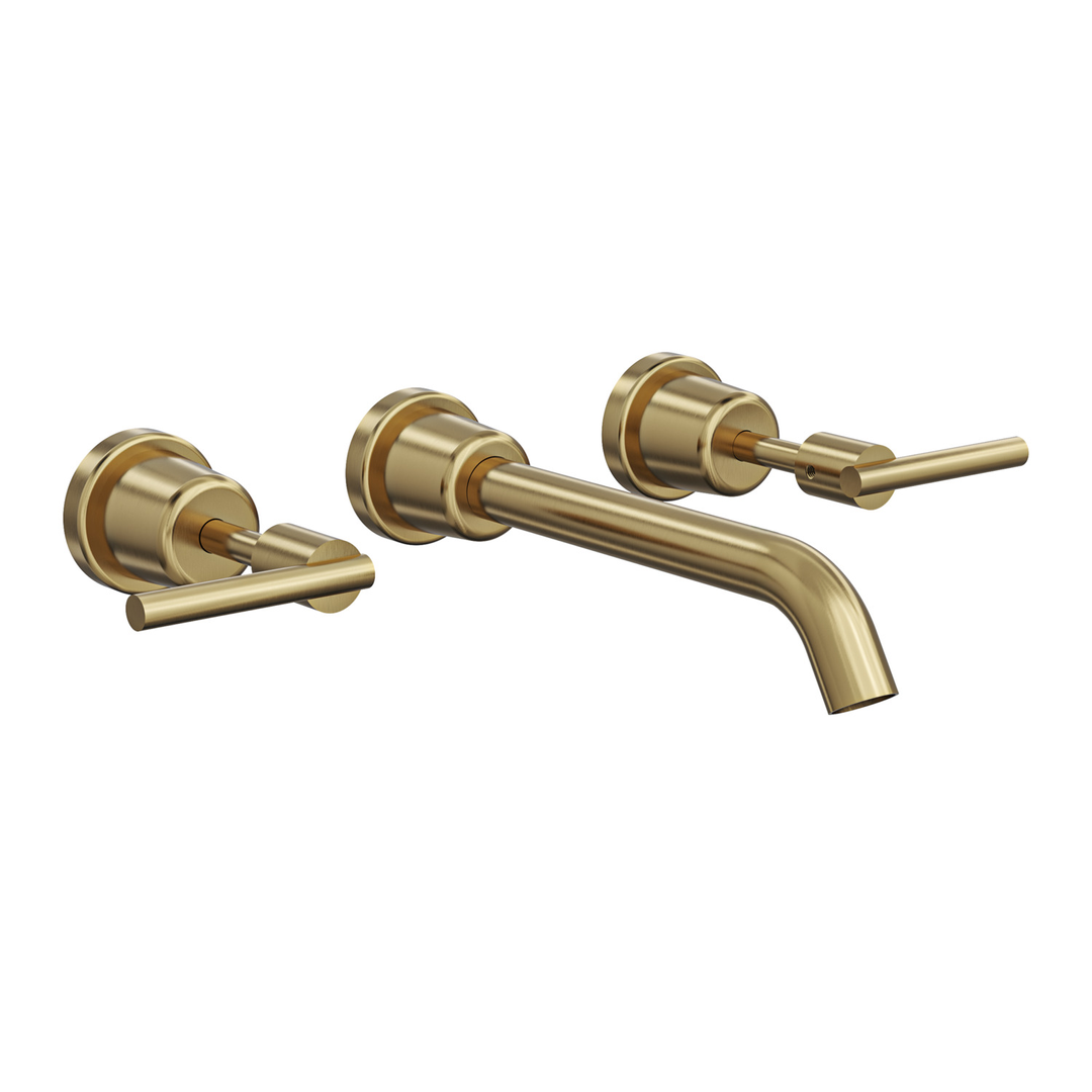 Aspire Air Lever Handle 3 Piece Basin/Bath Set Brushed Brass