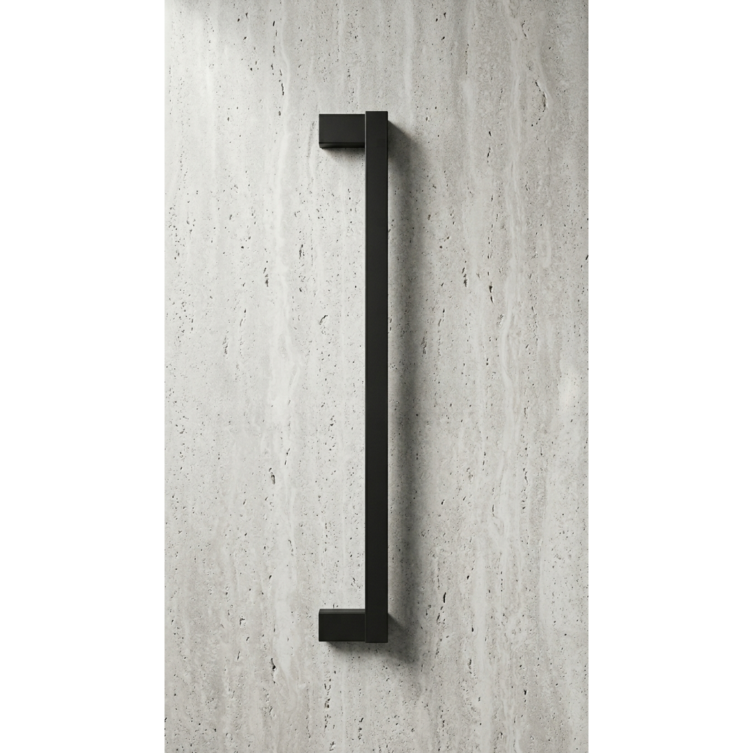 Aspire Midnight 750Mm Single Towel Rail Matte Black