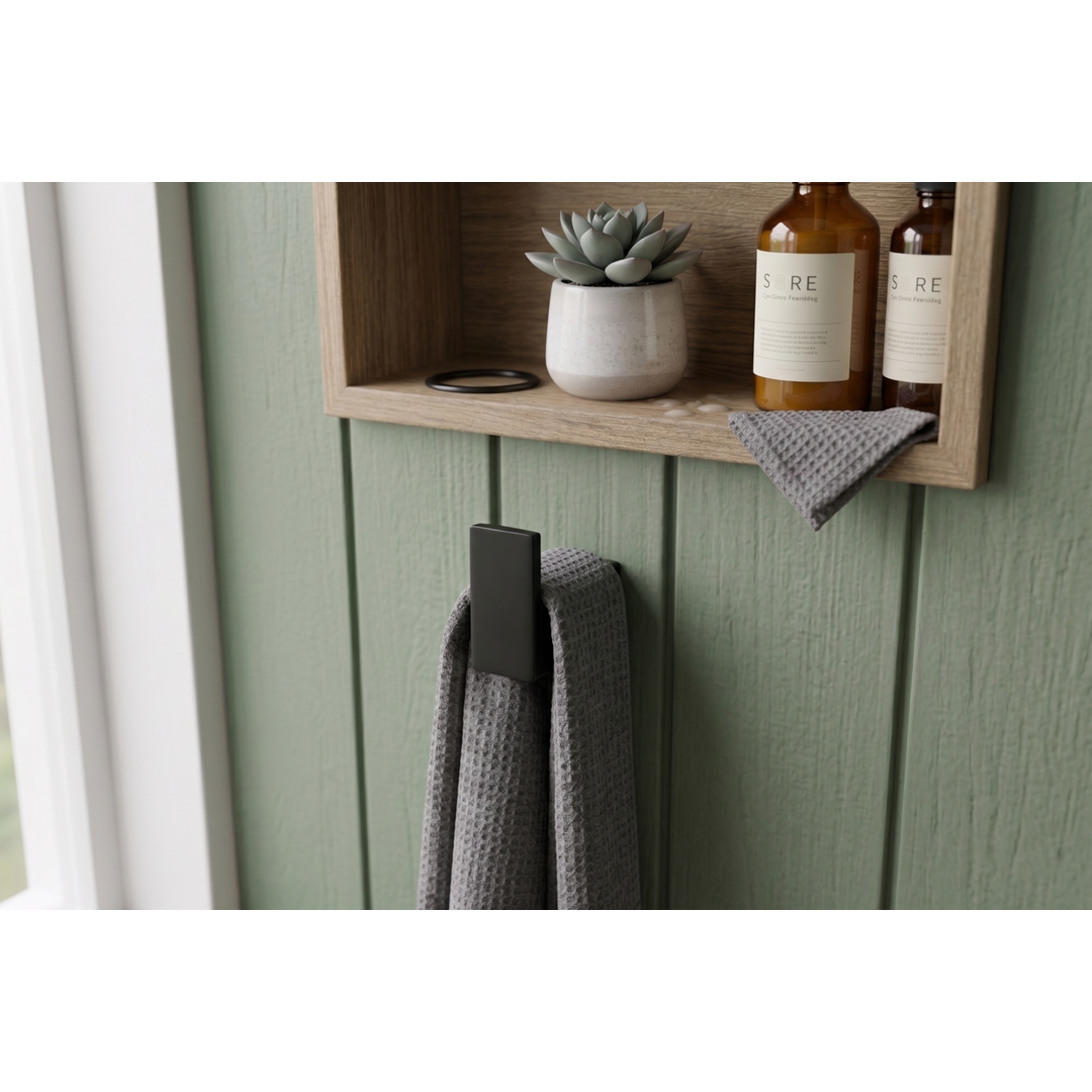 Aspire Midnight Robe Hook Matte Black