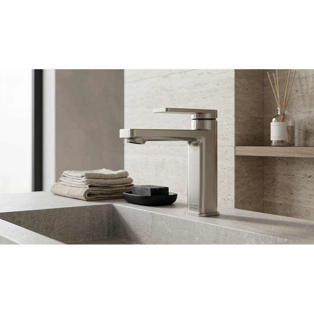 Aspire Nuovo Basin Mixer Brushed Nickel