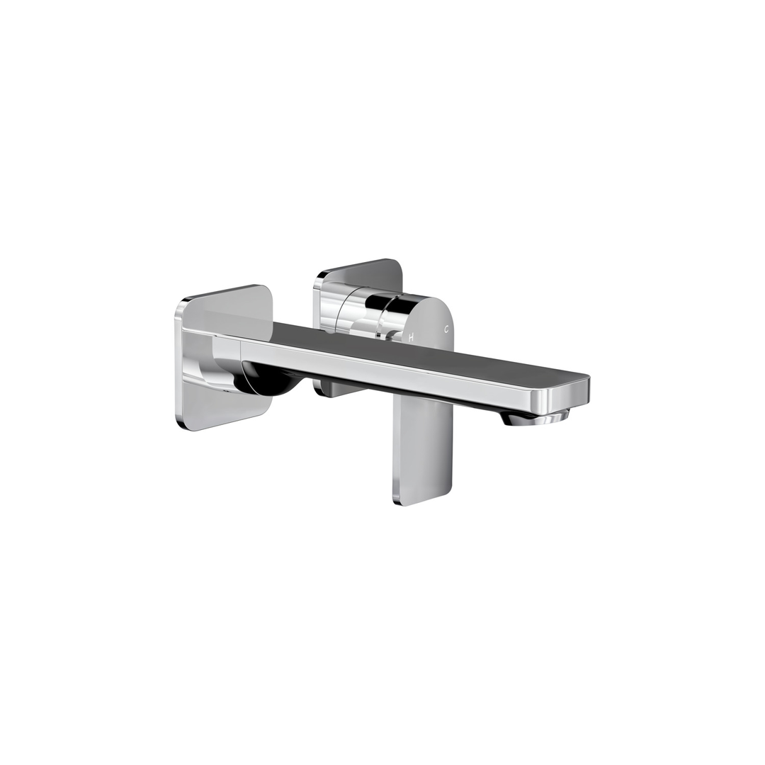 Aspire Nuovo Wall Basin/Bath Mixer (Separate Plate) Chrome