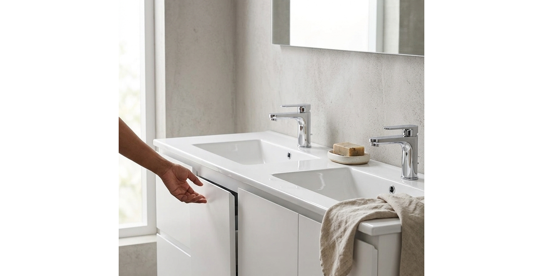 Aspire Unity II 1500 D/Bowl W/Hung Vanity White 1 Tap Hole