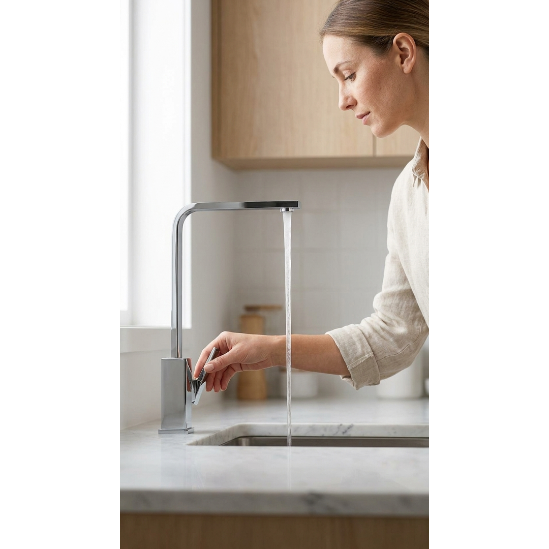 Aspire Unity II Square Sink/Vessel Mixer Chrome