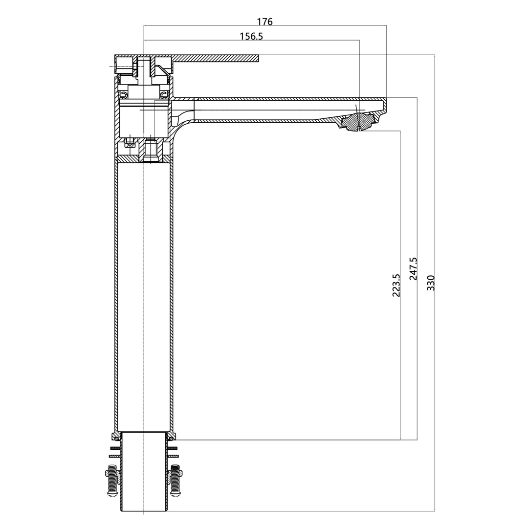 Aspire Nuovo Tall Basin Mixer Chome