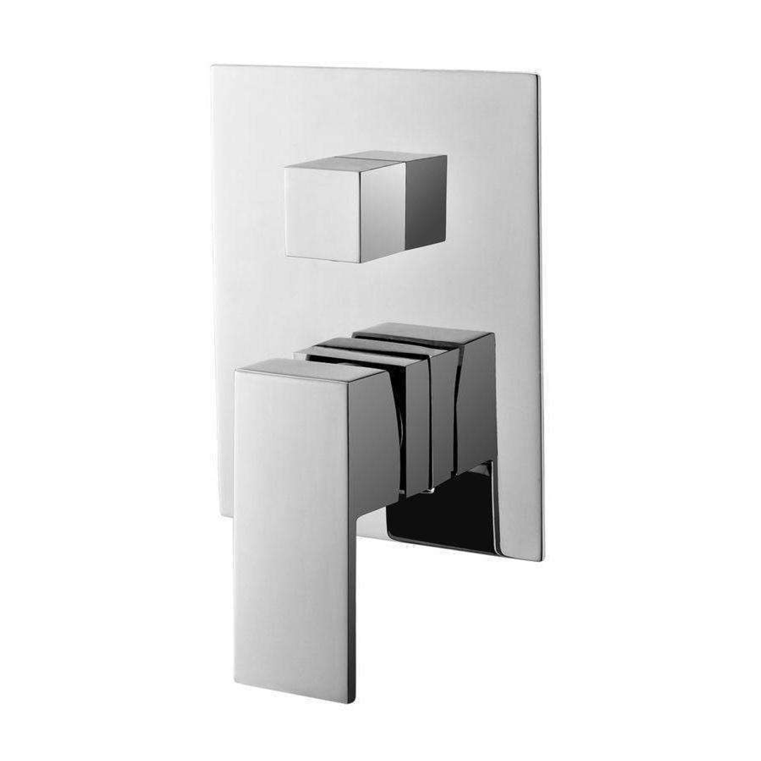 Aspire Unity Square Shower Mixer W/ Diverter Chrome