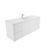 Aspire Unity II 1500 S/Bowl Vanity W/Hung China Top  White 1 Tap Hole