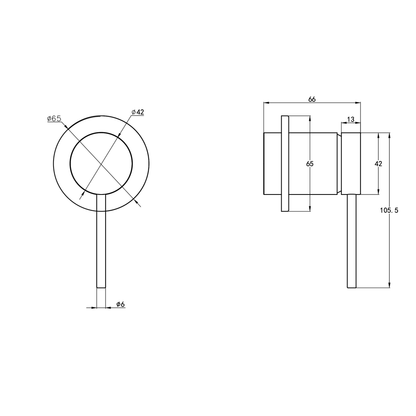 Aspire Air Shower/Bath Mixer Brushed Brass