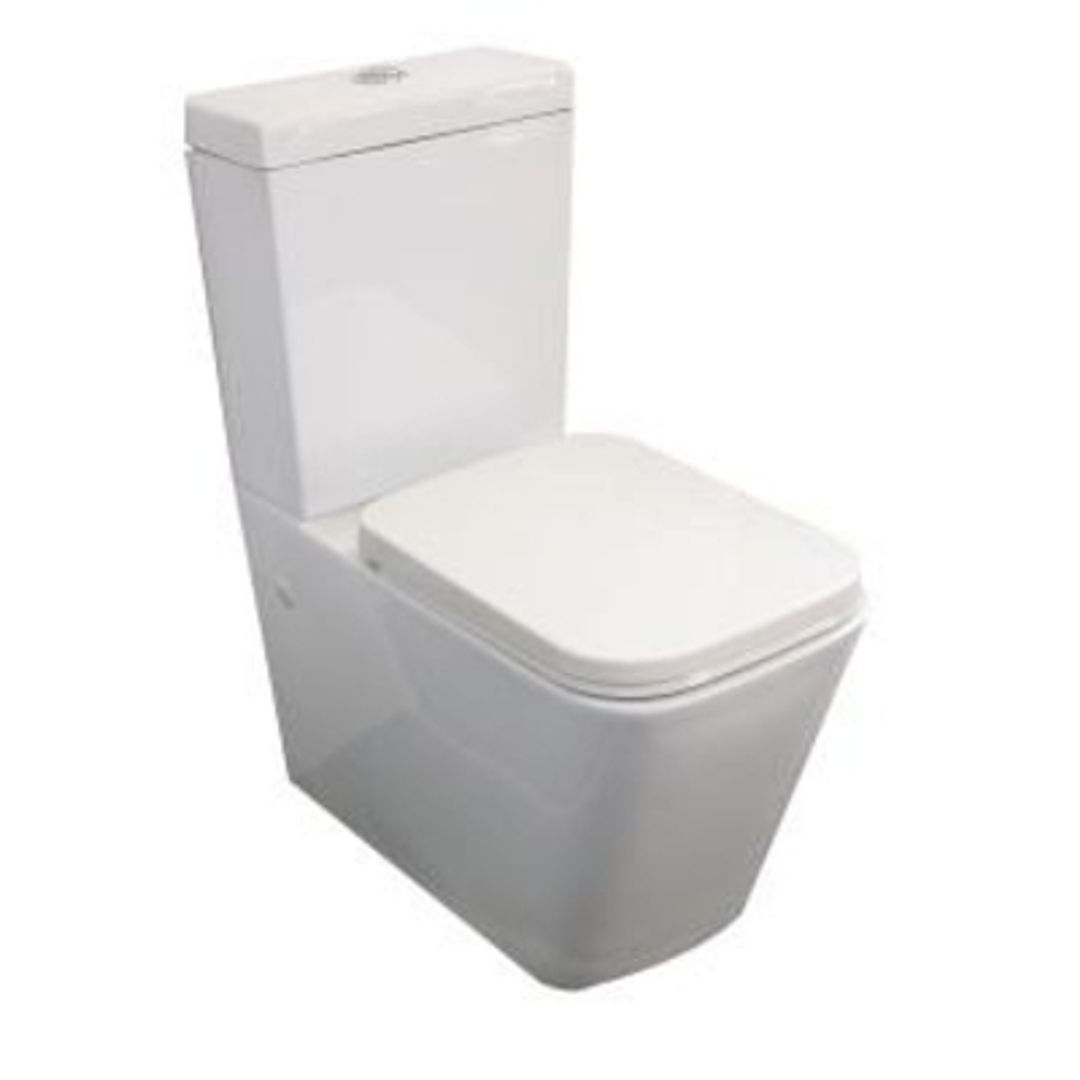 ASPIRE MATISSE SQUARE BTW TOILET SUITE UNI TRAP S/CLOSE WHITE