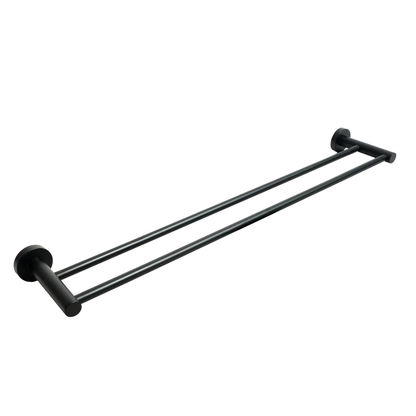 Aspire Within 600Mm Double Towel Rail Matte Black