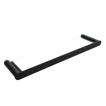 Aspire Midnight Glass Shelf Matte Black