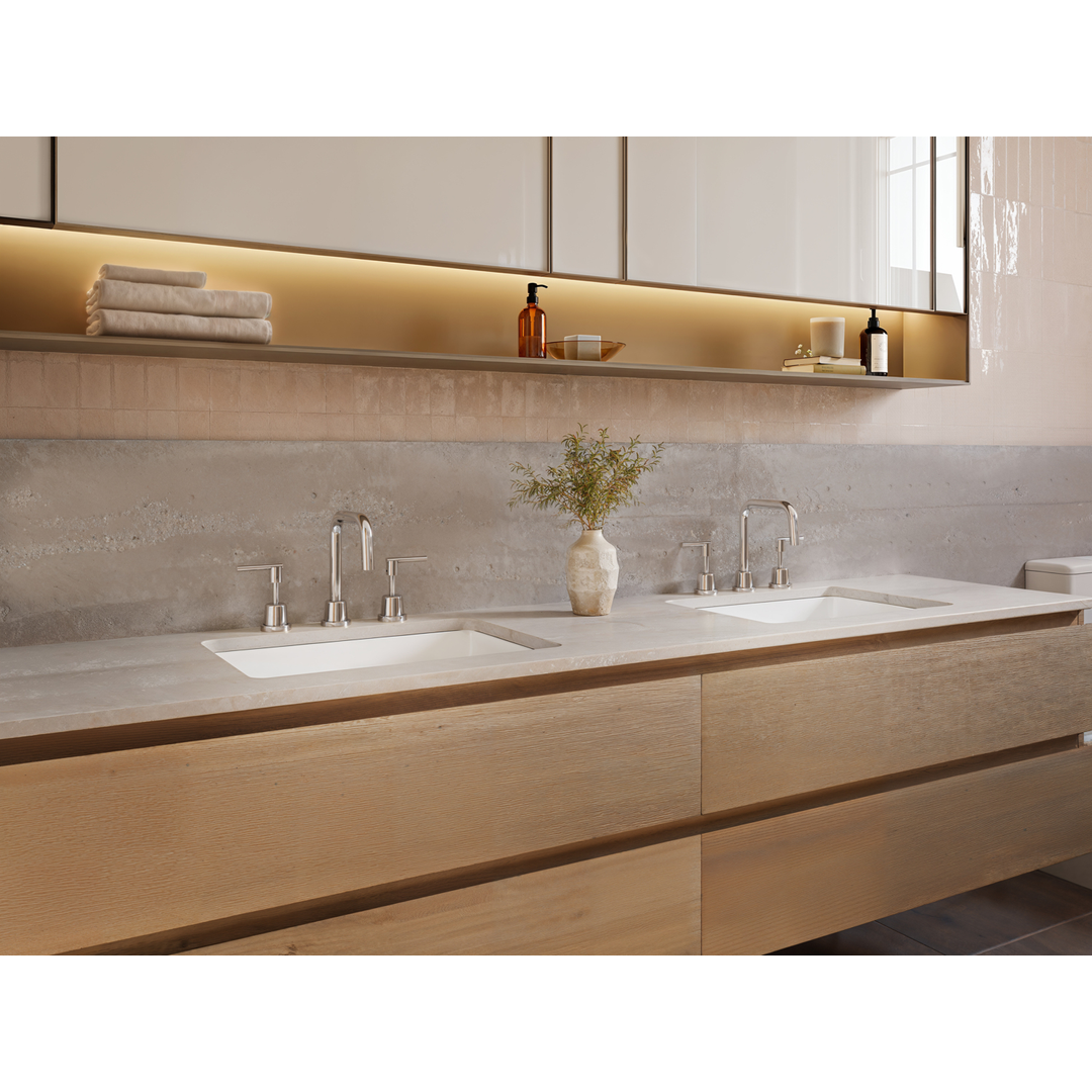 Aspire Air Lever Handle 3 Piece Basin Set Chrome