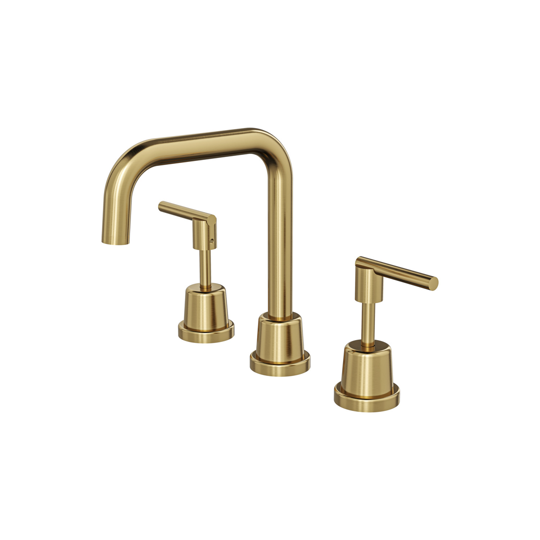 Aspire Air Lever Handle 3 Piece Basin Set Brushed Brass