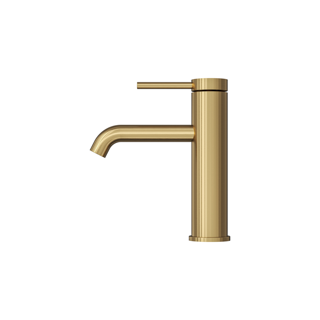 Aspire Air Pin Lever Basin Mixer Brushed Brass