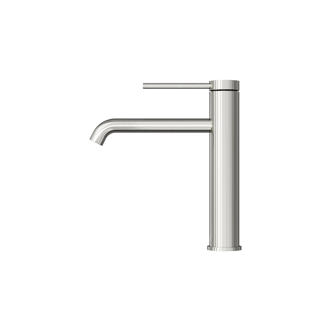 Aspire Air Pin Lever Mid Basin Mixer Brushed Nickel