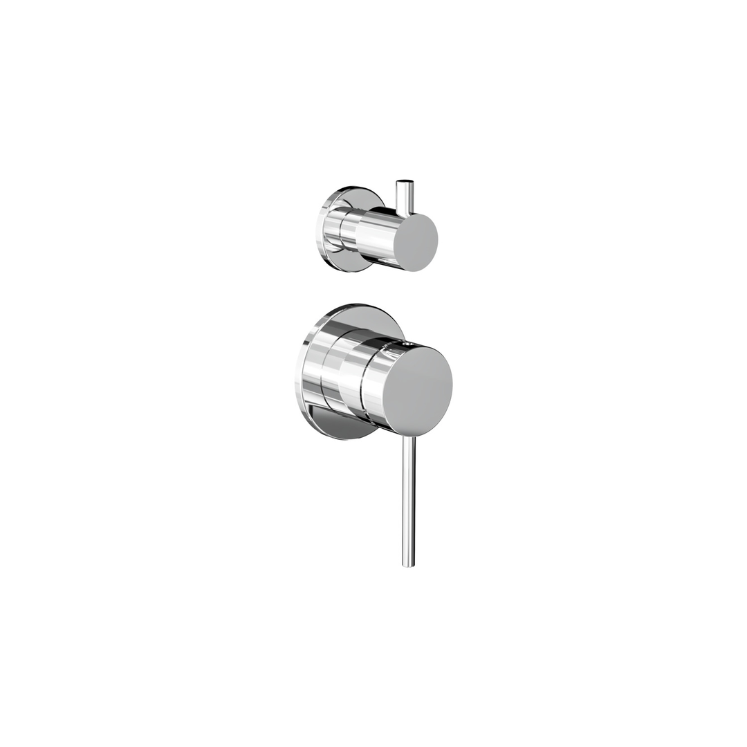 Aspire Air Shower/Bath Mixer Diverter (Separate Plate) Chrome