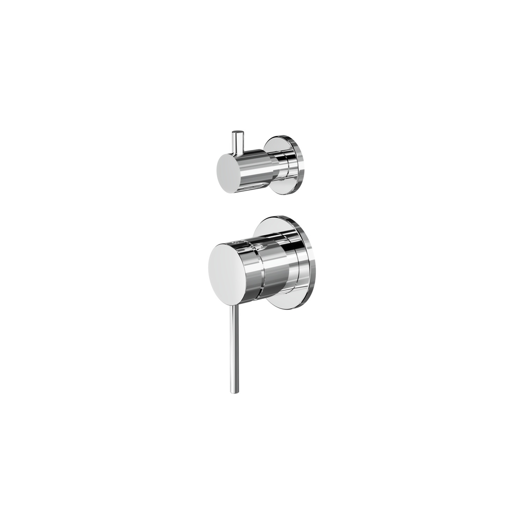 Aspire Air Shower/Bath Mixer Diverter (Separate Plate) Chrome