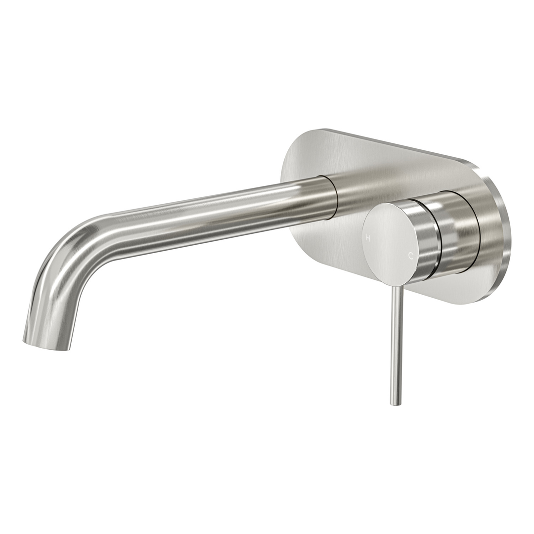 Aspire Air Wall Mixer With Spout And Plate Brushed Nickel