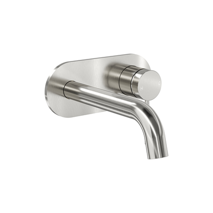 Aspire Air Wall Mixer With Spout And Plate Brushed Nickel