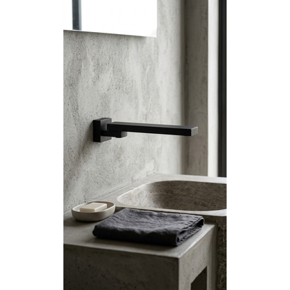 Aspire Midnight Bath Outlet Swivel Matte Black