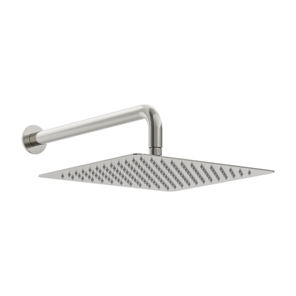Aspire Nuovo Overhead Shower With Arm (300mm Head 400mm Arm) Brushed Nickel