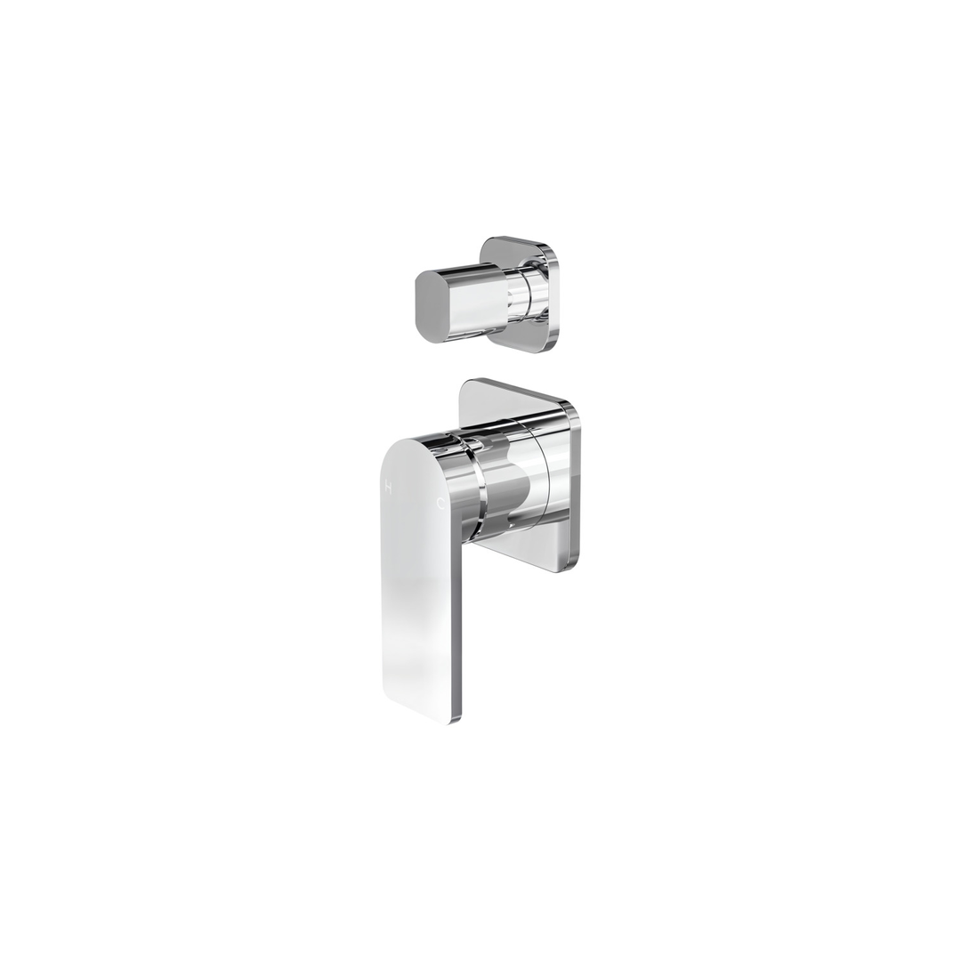 Aspire Nuovo Shower/Bath Mixer Diverter (Separate Plate) Chrome