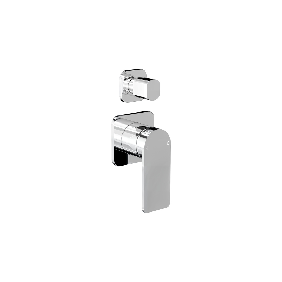 Aspire Nuovo Shower/Bath Mixer Diverter (Separate Plate) Chrome