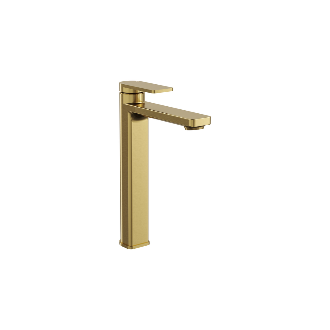 Aspire Nuovo Tall Basin Mixer Brushed Brass