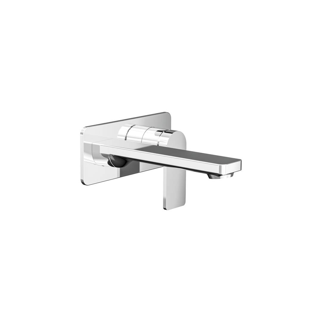Aspire Nuovo Wall Mixer With Spout And Plate Chrome