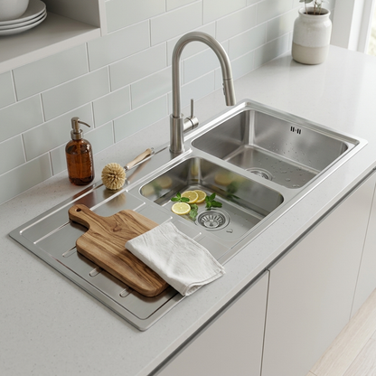 Aspire Unity 1&amp;3/4 Rh Bowl 1080 X 480 S/Steel Sink