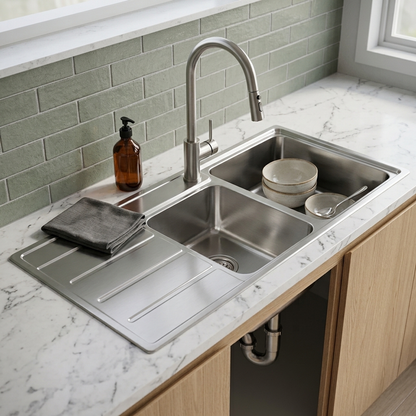 Aspire Unity 1&amp;3/4 Rh Bowl 1080 X 480 S/Steel Sink