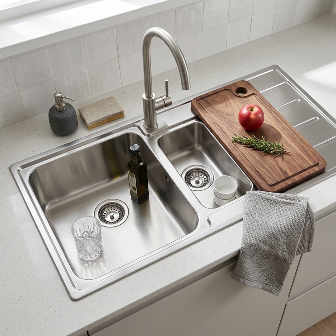 Aspire Unity 1&amp;3/4 Rh Bowl 1080 X 480 S/Steel Sink