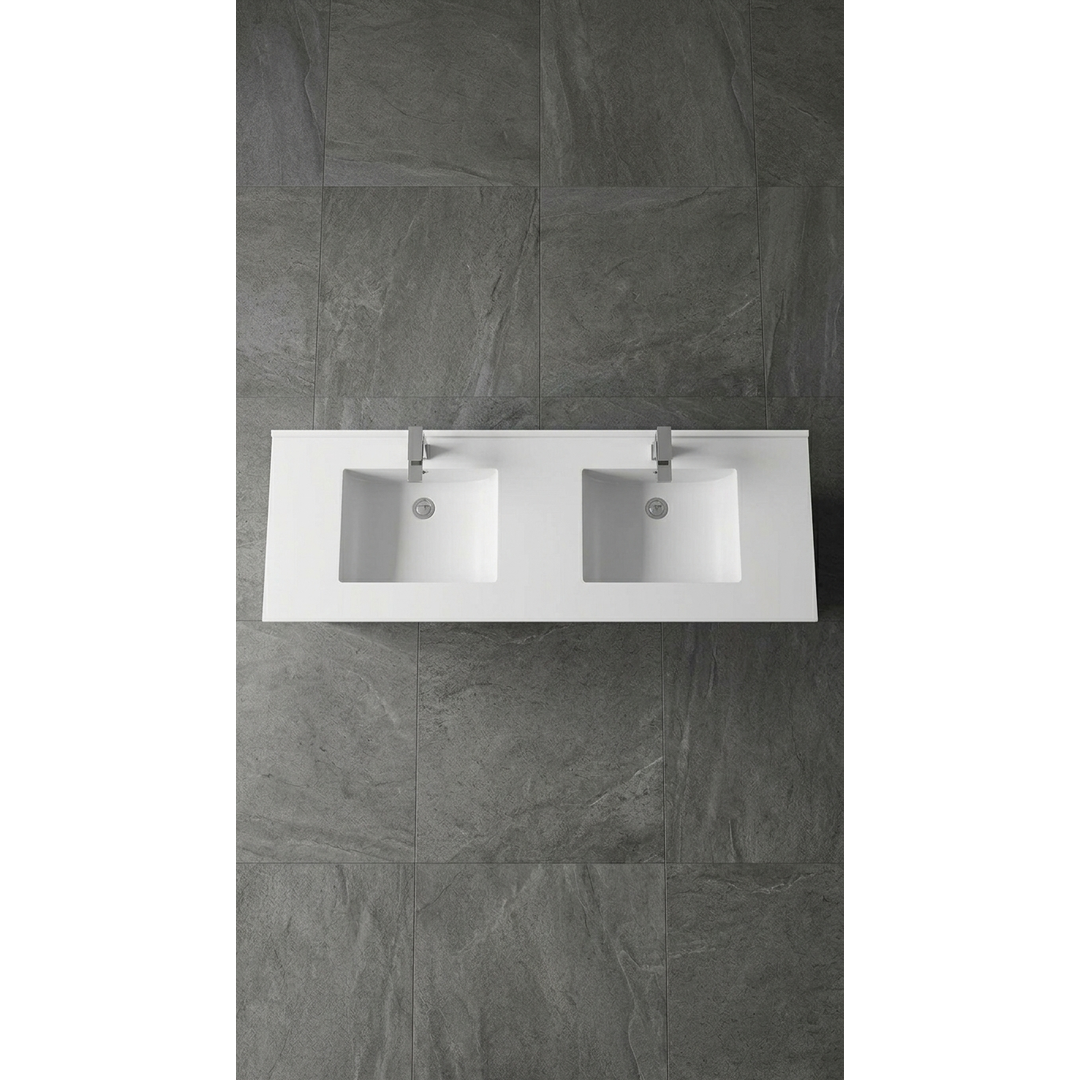 Aspire Unity II 1500 D/Bowl Vanity F/Stand White 1 Tap Hole
