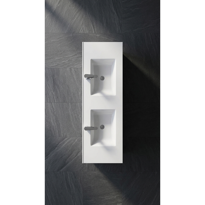 Aspire Unity II 1500 D/Bowl W/Hung Vanity White  1 Tap Hole