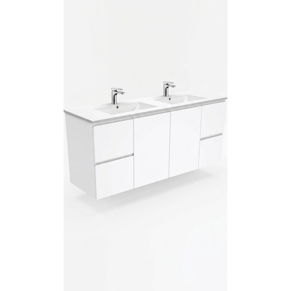 Aspire Unity II 1500 D/Bowl W/Hung Vanity White  1 Tap Hole