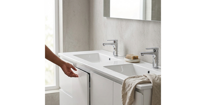 Aspire Unity II 1500 D/Bowl W/Hung Vanity White  1 Tap Hole