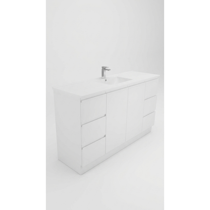 Aspire Unity II 1500 S/Bowl F/Standing Vanity Wht 1 Tap Hole