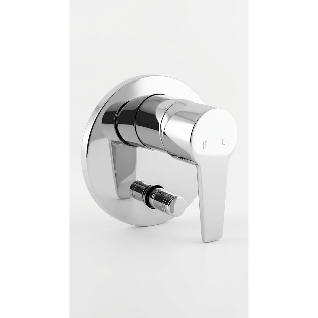 Aspire Unity Shower Mixer With Diverter Chrome