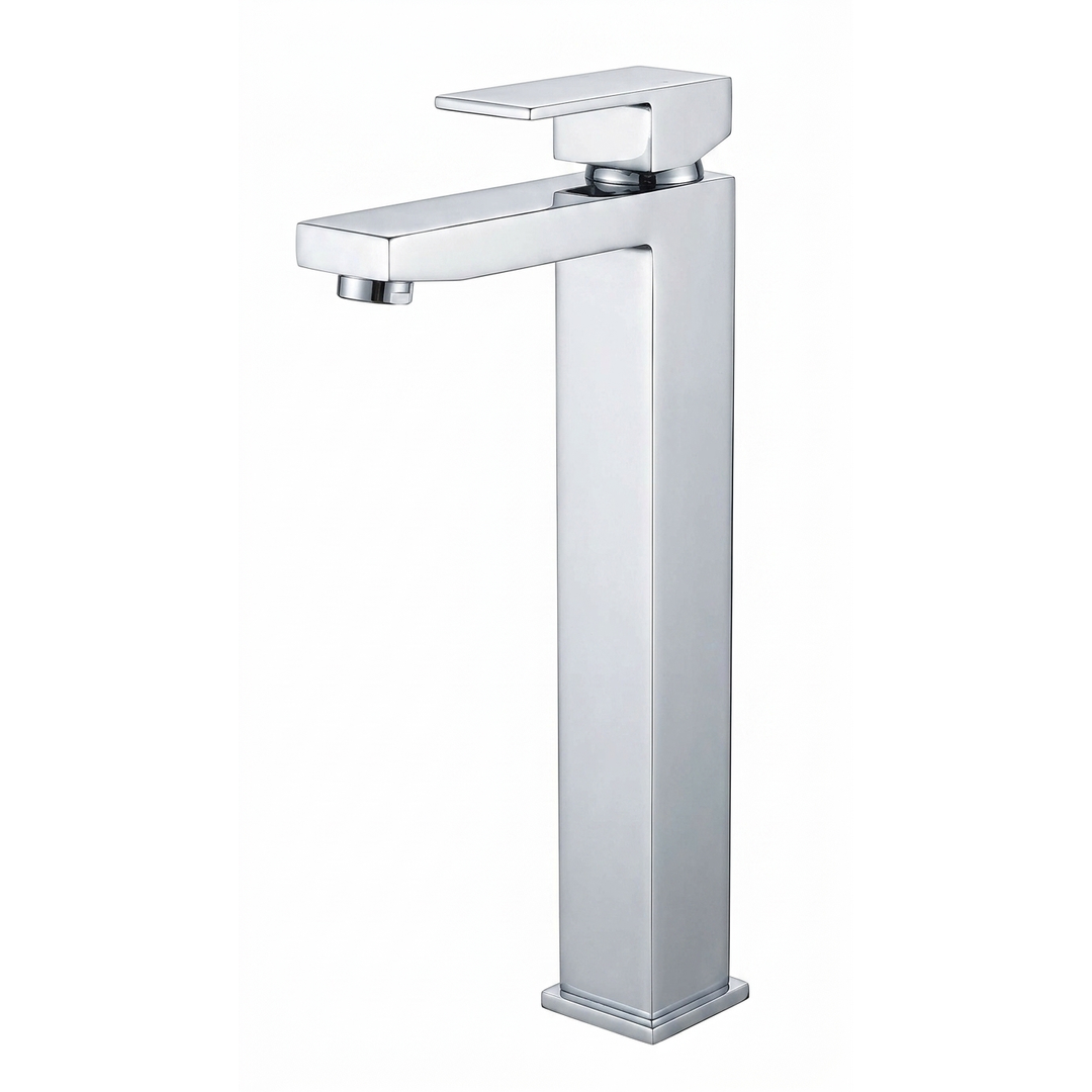 Aspire Unity Square Hi Rise Vessel Mixer Chrome