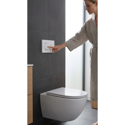Aspire Urban II Wf Inwall Suite Round C/P Button Cistern Seat &amp; Pan