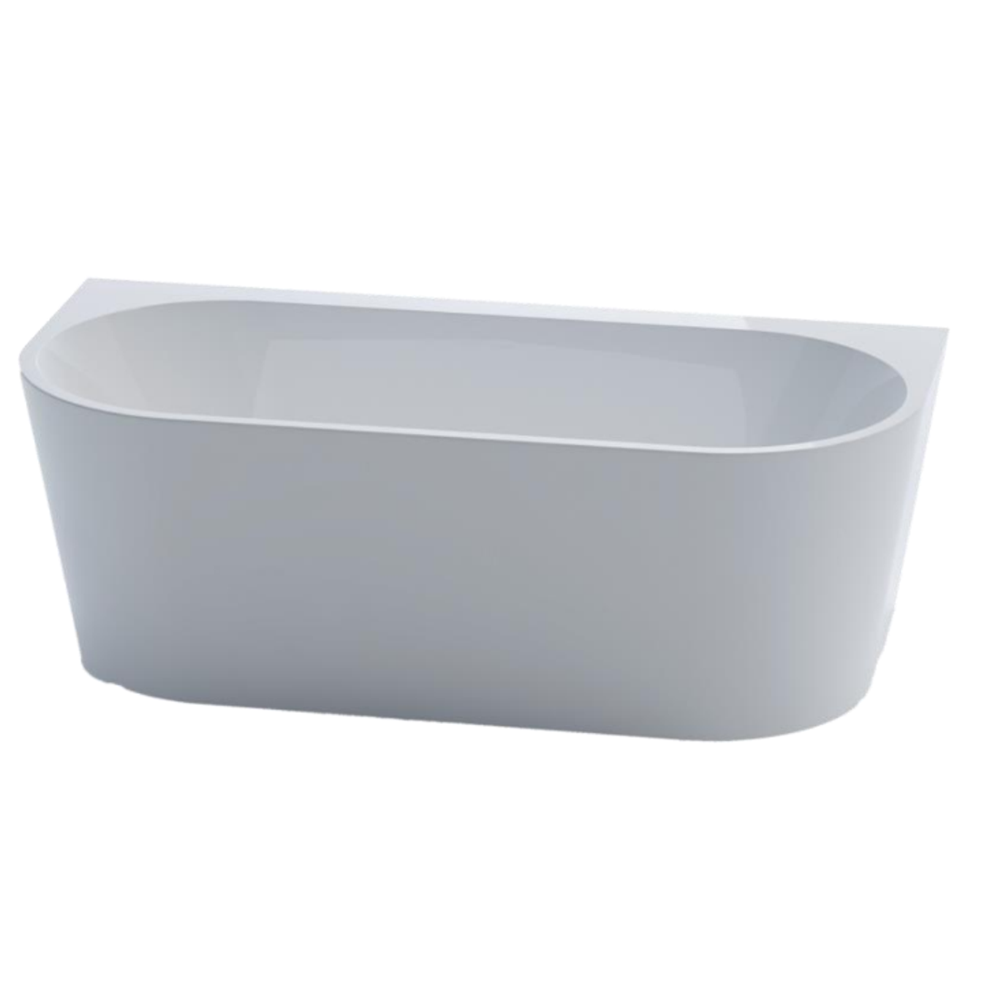 Aspire Urban IIi 1700mm Acrylic Back To Wall Freestanding Bath No Overflow White 1700 X 800 X 580Mm