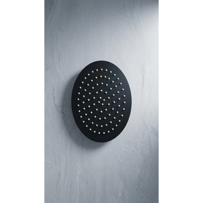 Aspire Within 250Mm Ss Round Shower Head Matte Black