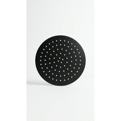Aspire Within 250Mm Ss Round Shower Head Matte Black