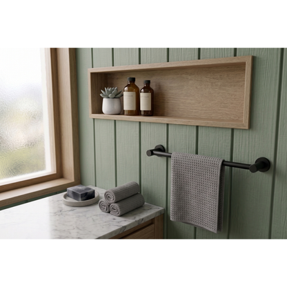 Aspire Within 300mm Towel Holder Matte Black