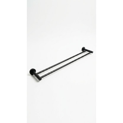 Aspire Within 600Mm Double Towel Rail Matte Black