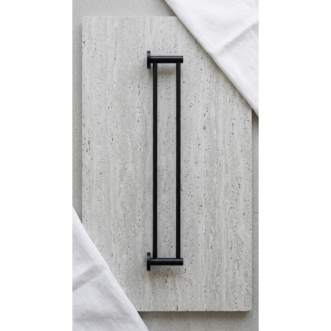 Aspire Within 750Mm Double Towel Rail Matte Black