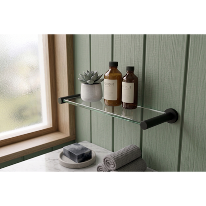 Aspire Within Glass Shelf Matte Black