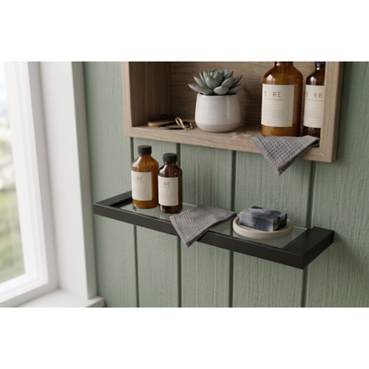 Aspire Within Metal Shelf Matte Black