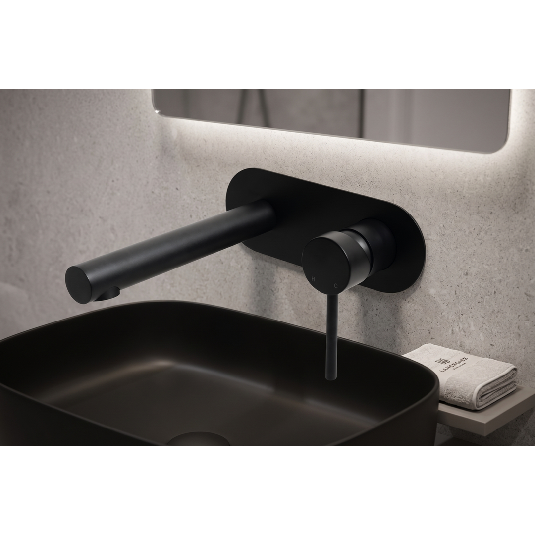 Aspire Within Pin Lever Basin/Bath Combo Matte Black Mixer Matte Black