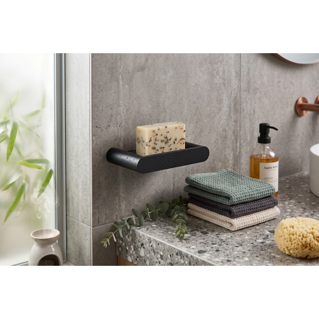 Aspire Within Soap Shelf Matte Black
