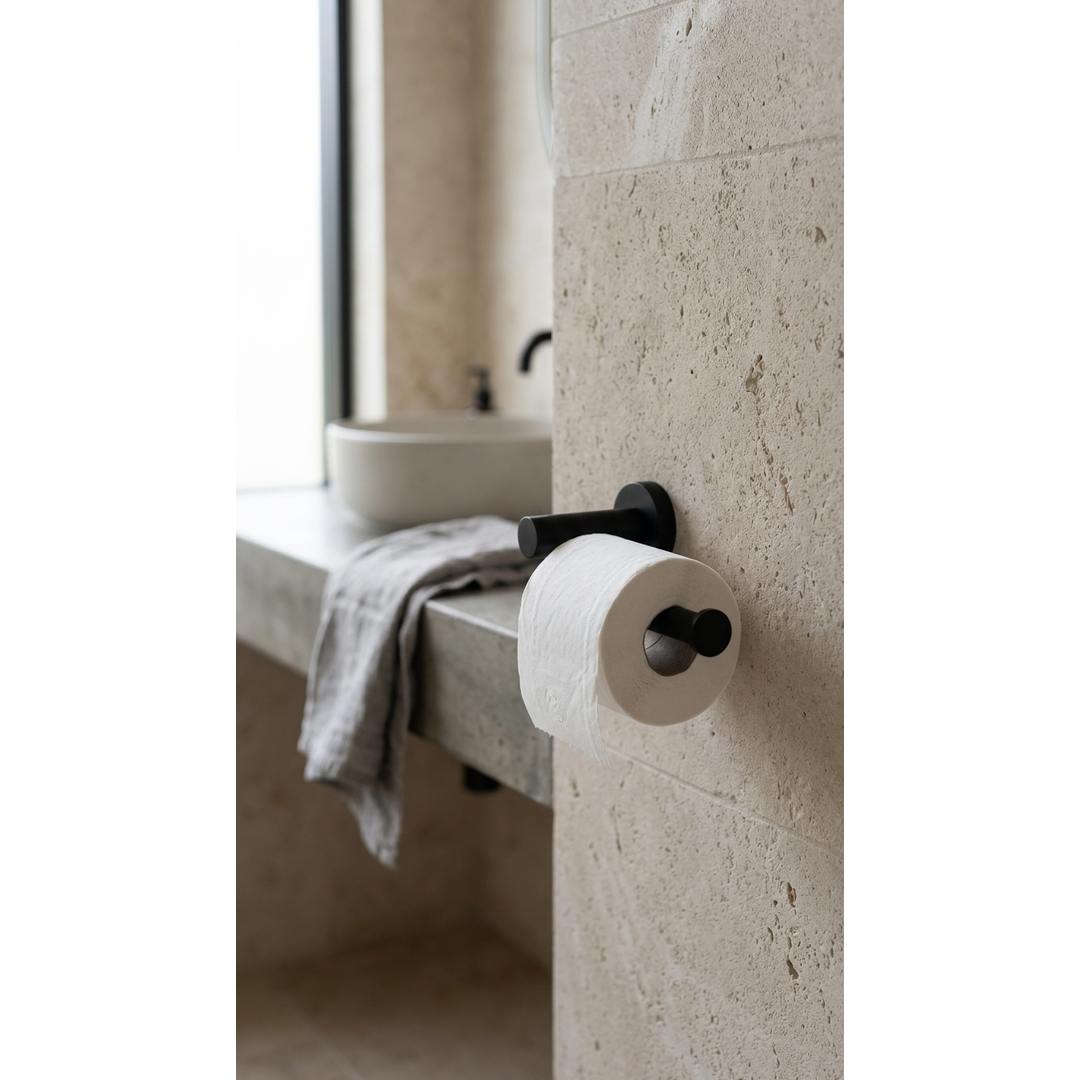 Aspire Within Toilet Roll Holder Matte Black